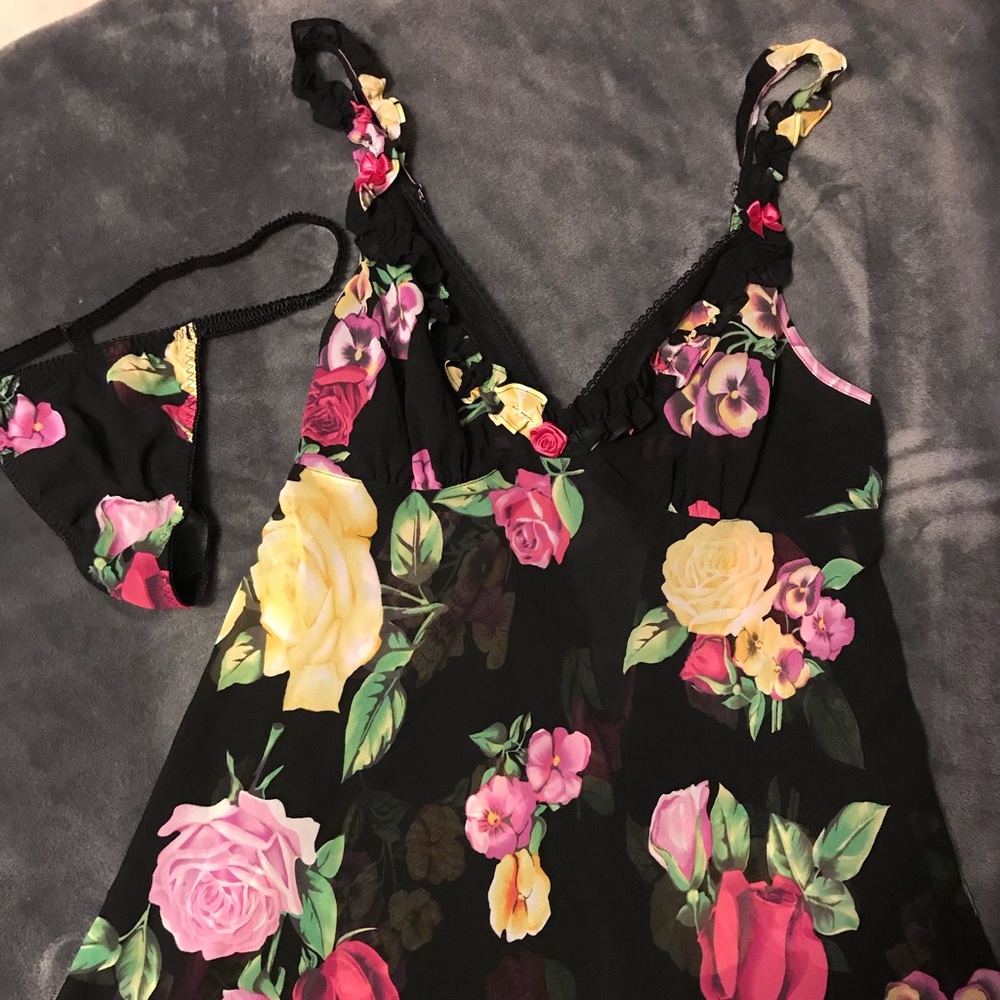 Betsey Johnson Floral Lingerie
